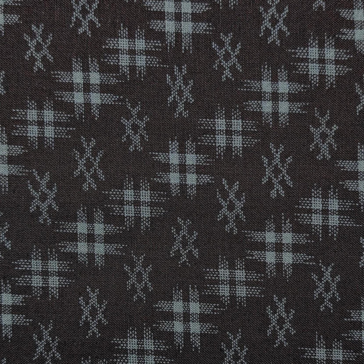 Sevenberry Well 井戸 hashtag Japanese cotton fabric 88222-5-2 blue & black