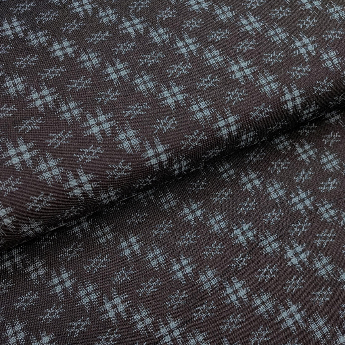 Sevenberry Well 井戸 hashtag Japanese cotton fabric 88222-5-2 blue & black