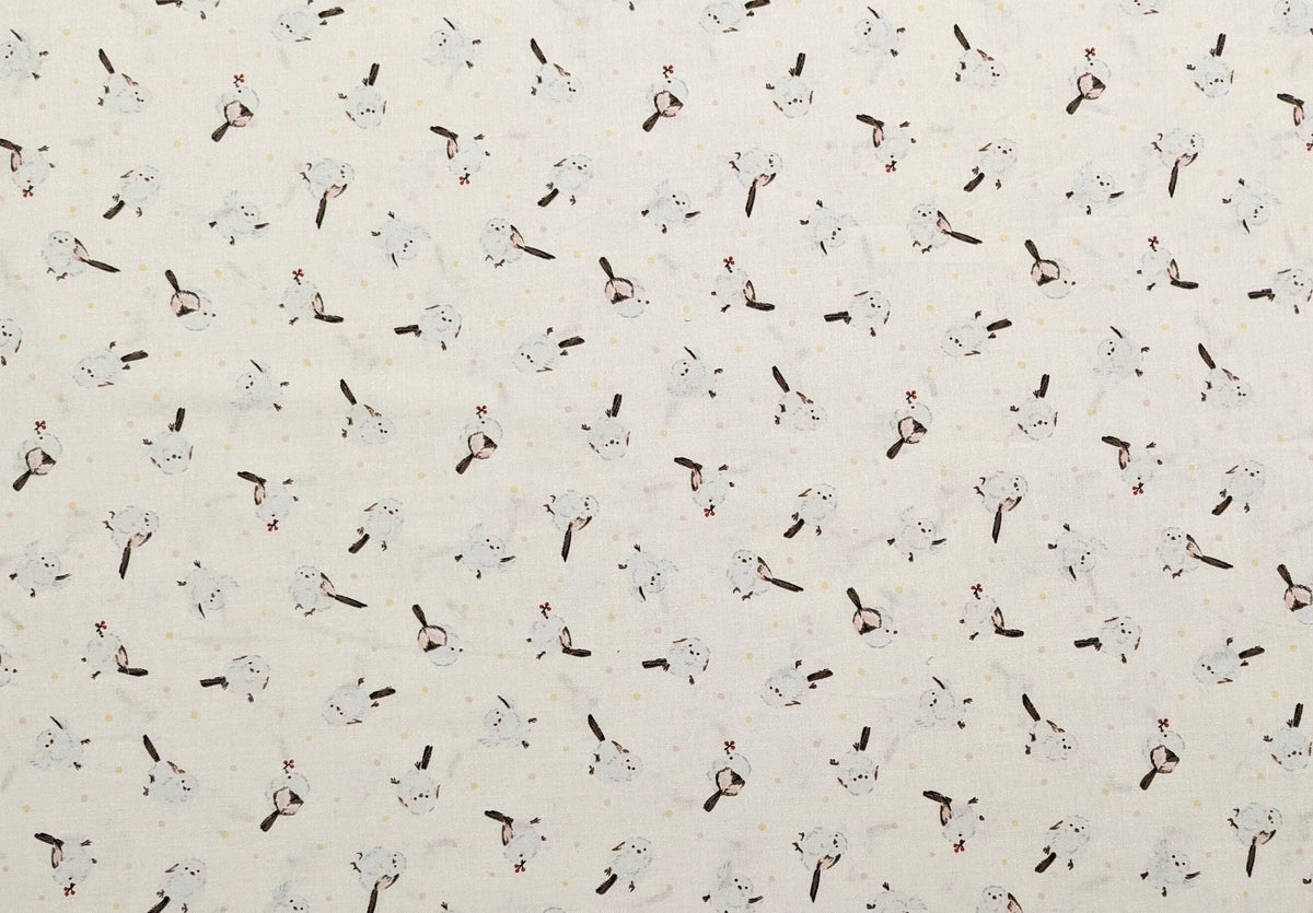 Cosmo - Chickadee Chirp Cotton - White