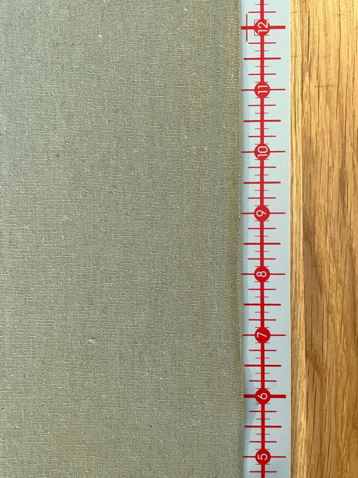 Hishiei - Solid Color Cotton/Linen Fabric - Sage Green