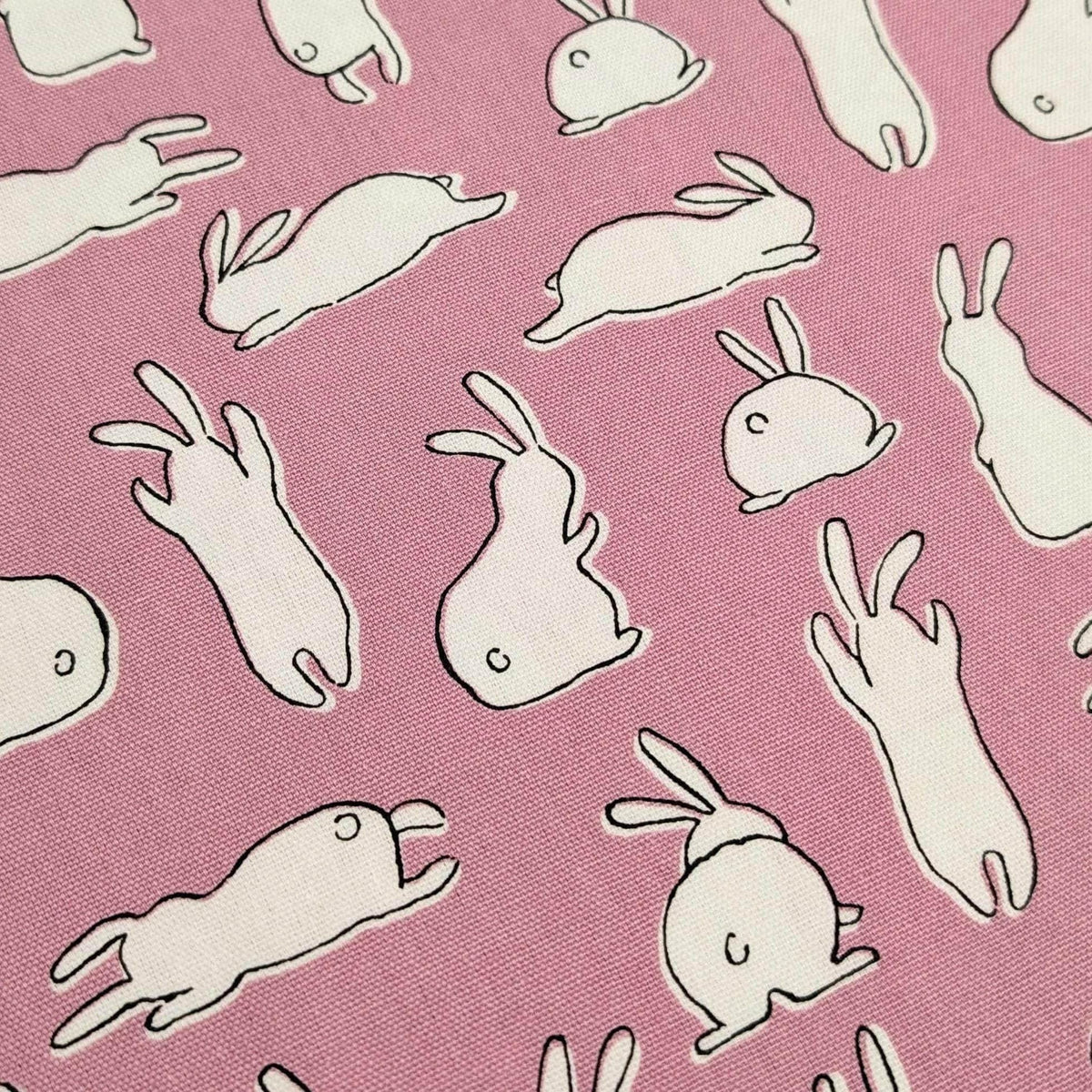 Hishiei - White Rabbits Cotton Oxford - Pink