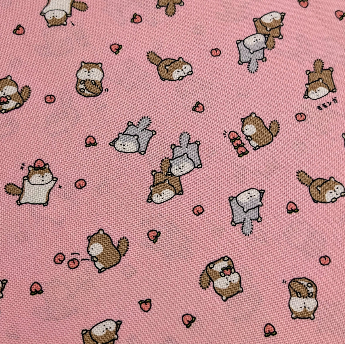 Cosmo - NEW Flying Squirrels & Peaches Cotton - Pink