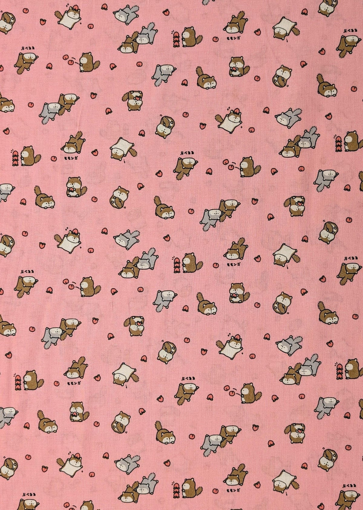 Cosmo - NEW Flying Squirrels & Peaches Cotton - Pink