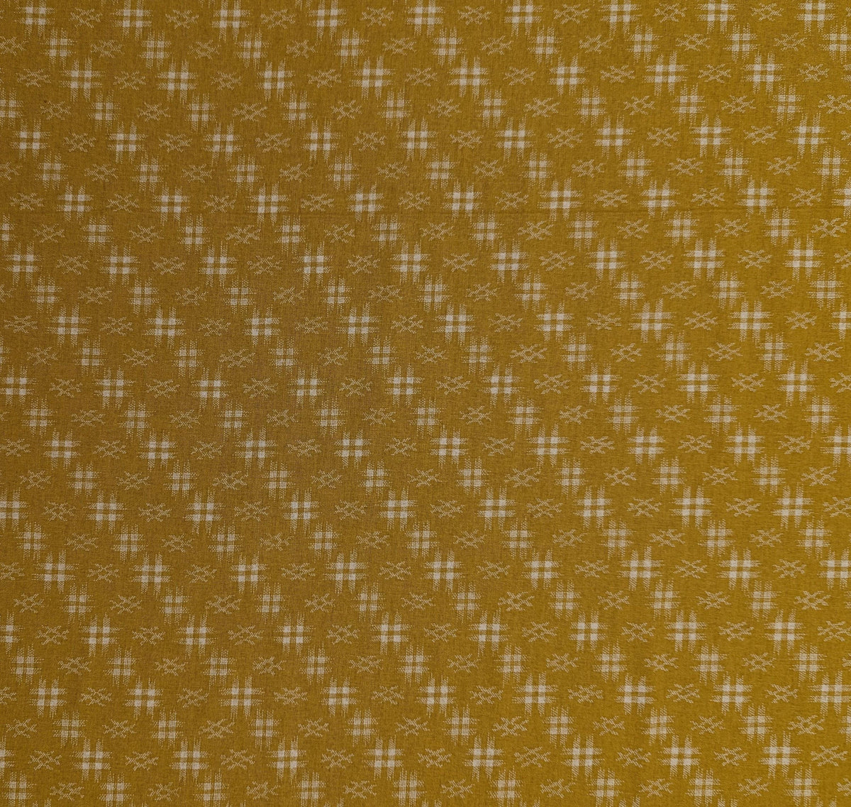 Sevenberry - Well 井戸 Hashtag Cotton Fabric - Yellow Beige