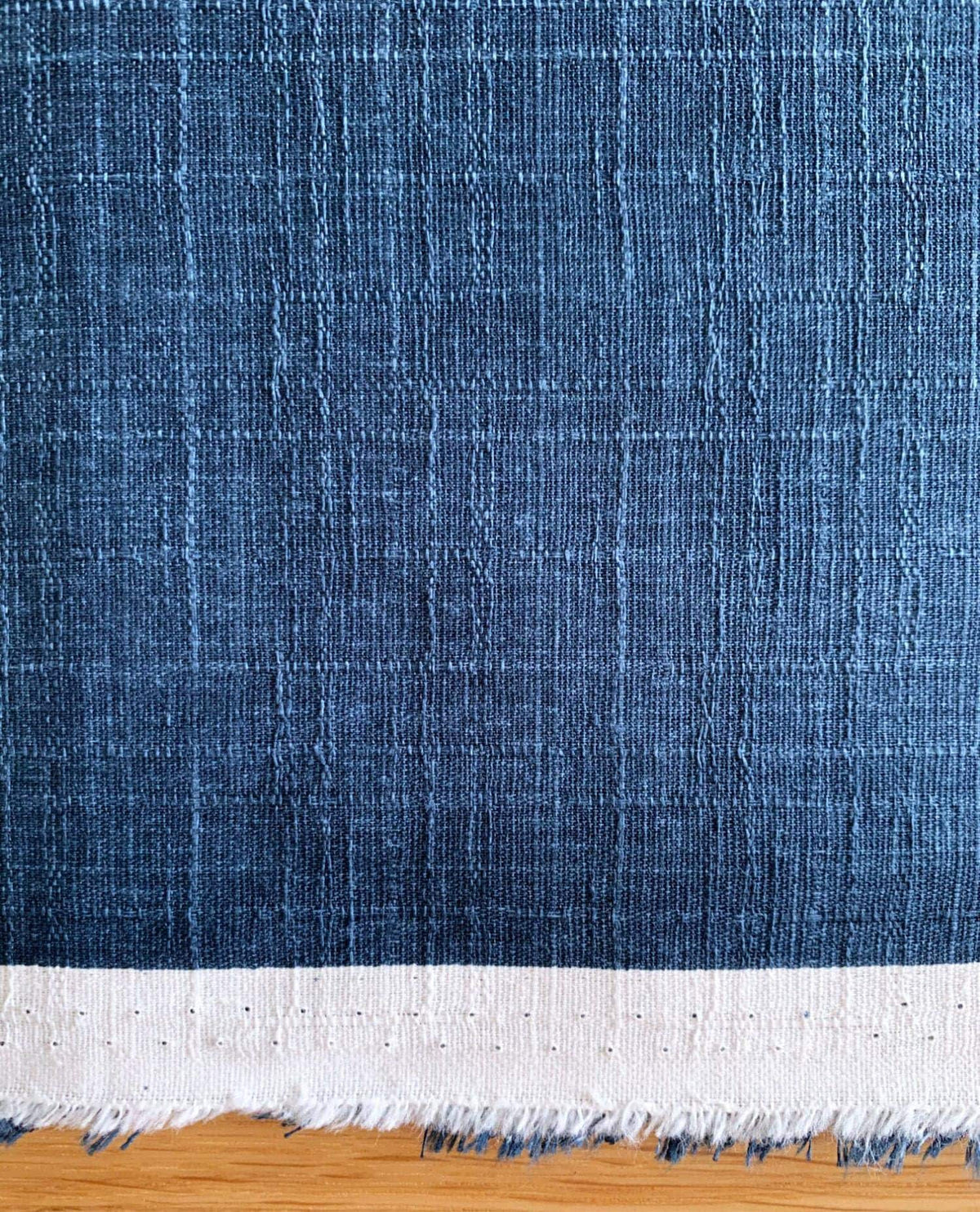 Sevenberry - Solid Color Cotton Dobby - Blue
