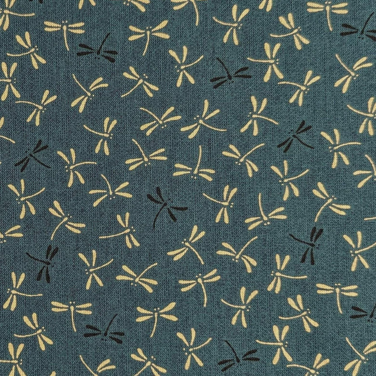Sevenberry - Dragonflies in Deep Teal Cotton Fabric - Deep Teal