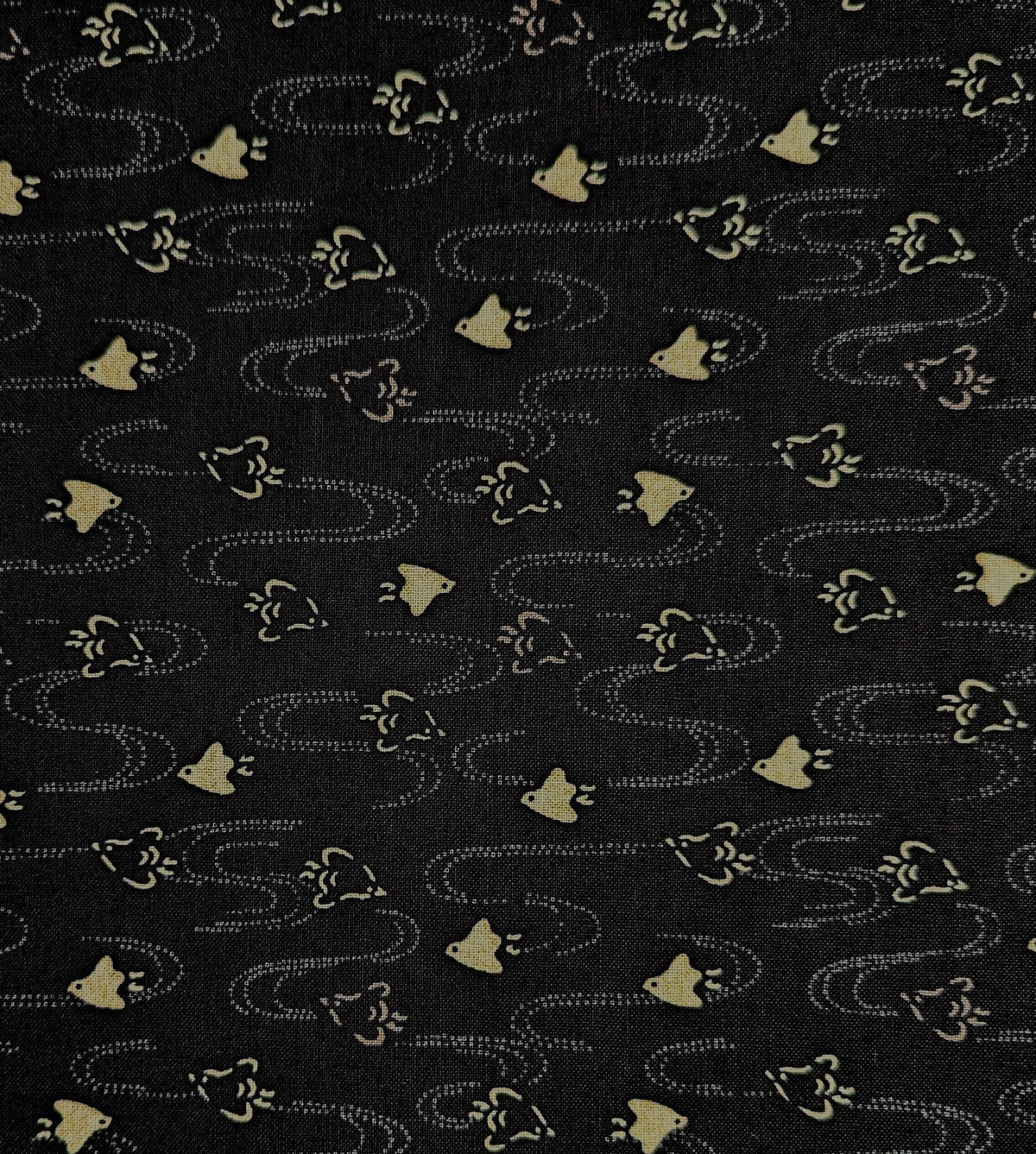 Sevenberry - Chidori Cotton Fabric - Black