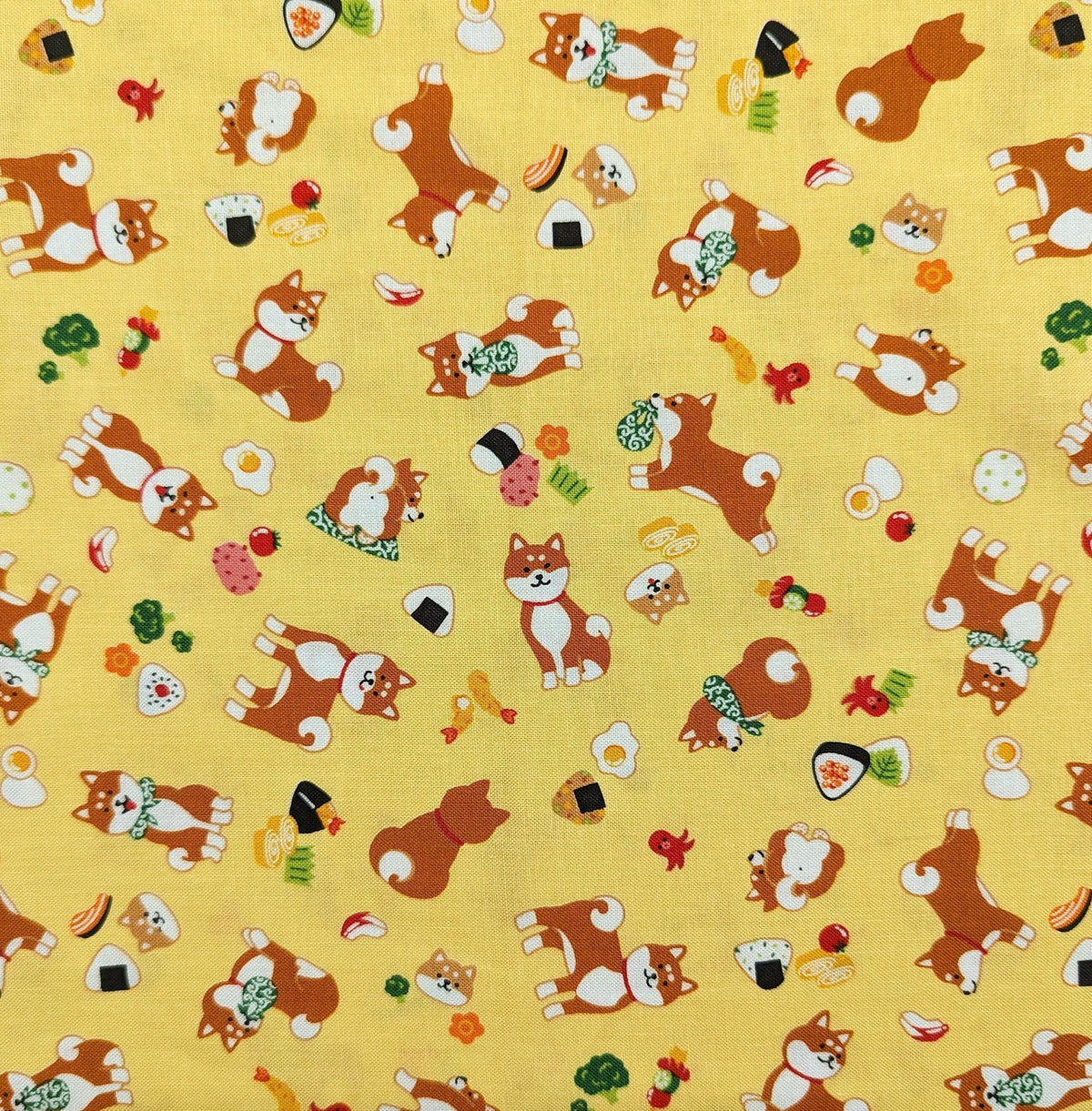 Cosmo - Lunch Time Shiba Cotton - Yellow