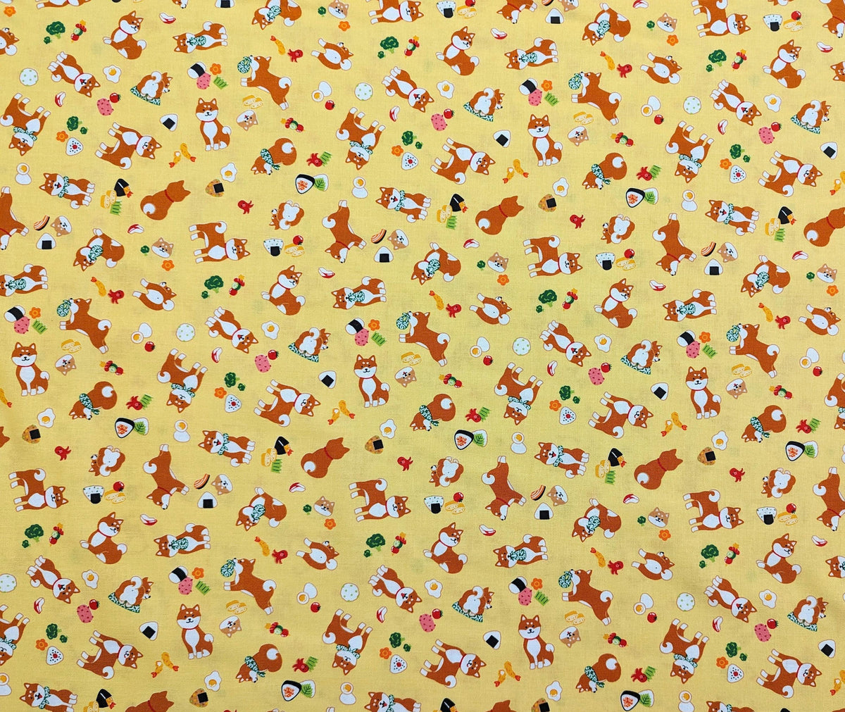 Cosmo - Lunch Time Shiba Cotton - Yellow