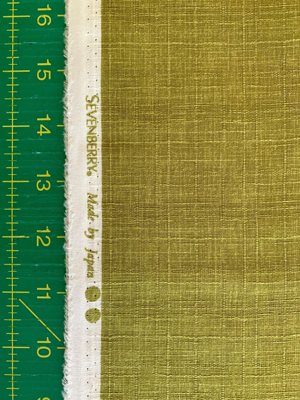 Sevenberry - Solid Color Cotton Dobby - Green Tea
