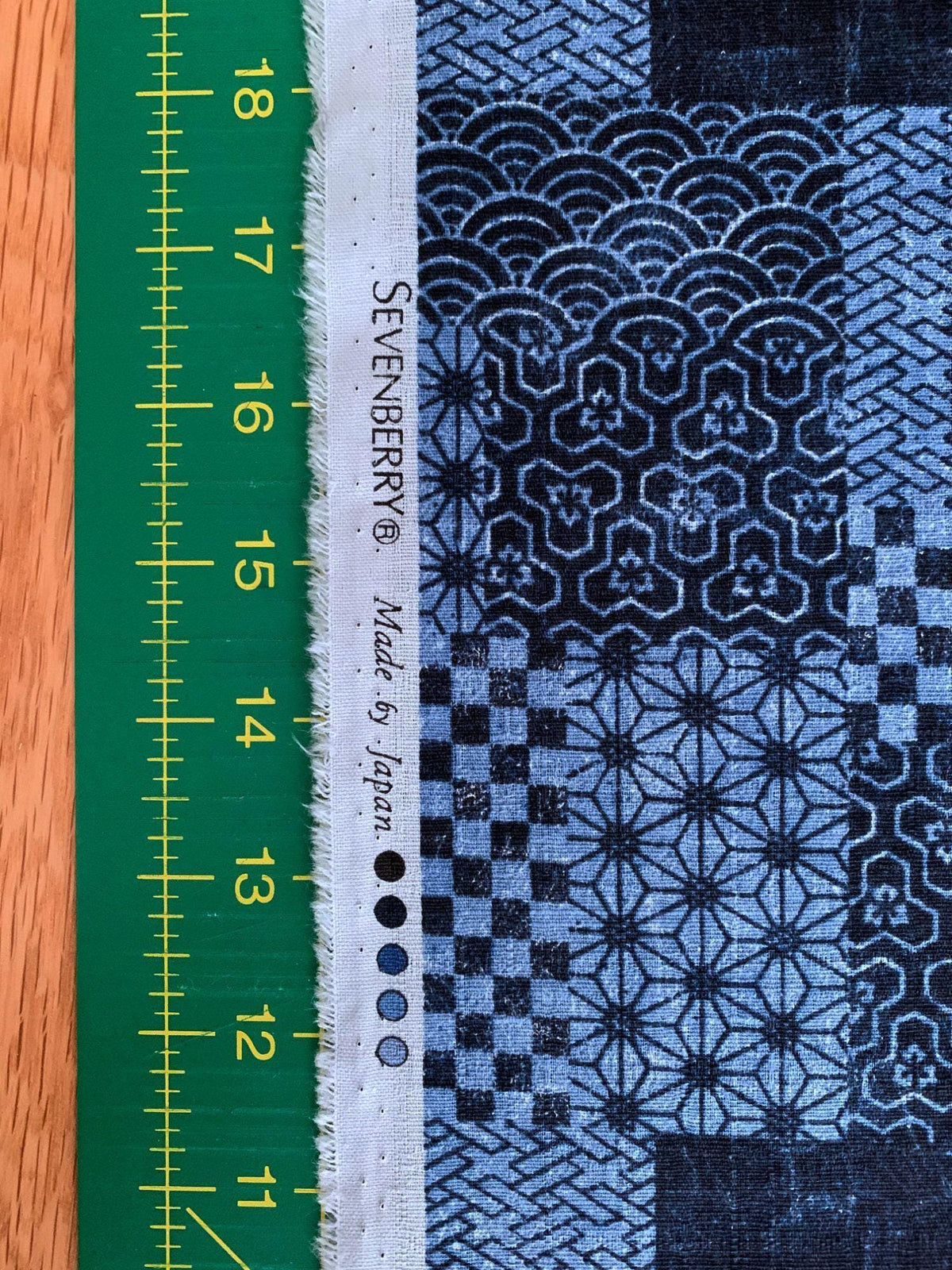 Sevenberry - Patchwork Cotton Dobby - Blue