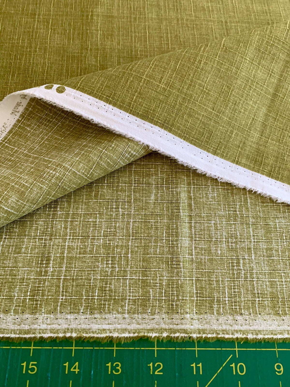 Sevenberry - Solid Color Cotton Dobby - Green Tea
