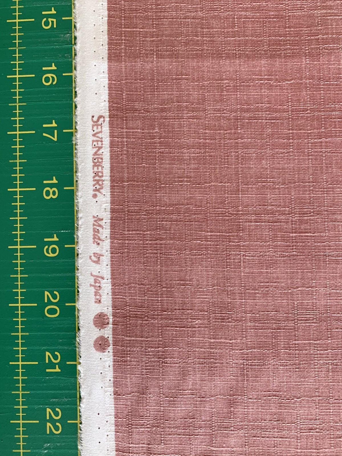 Sevenberry - Solid Color Cotton Dobby - Rose Pink