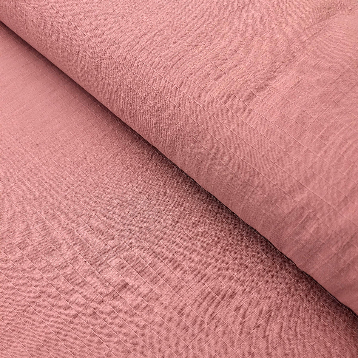 NEW Soft Gridded Dobby Cosmo Japanese cotton linen fabric AD-5747 33 light pink