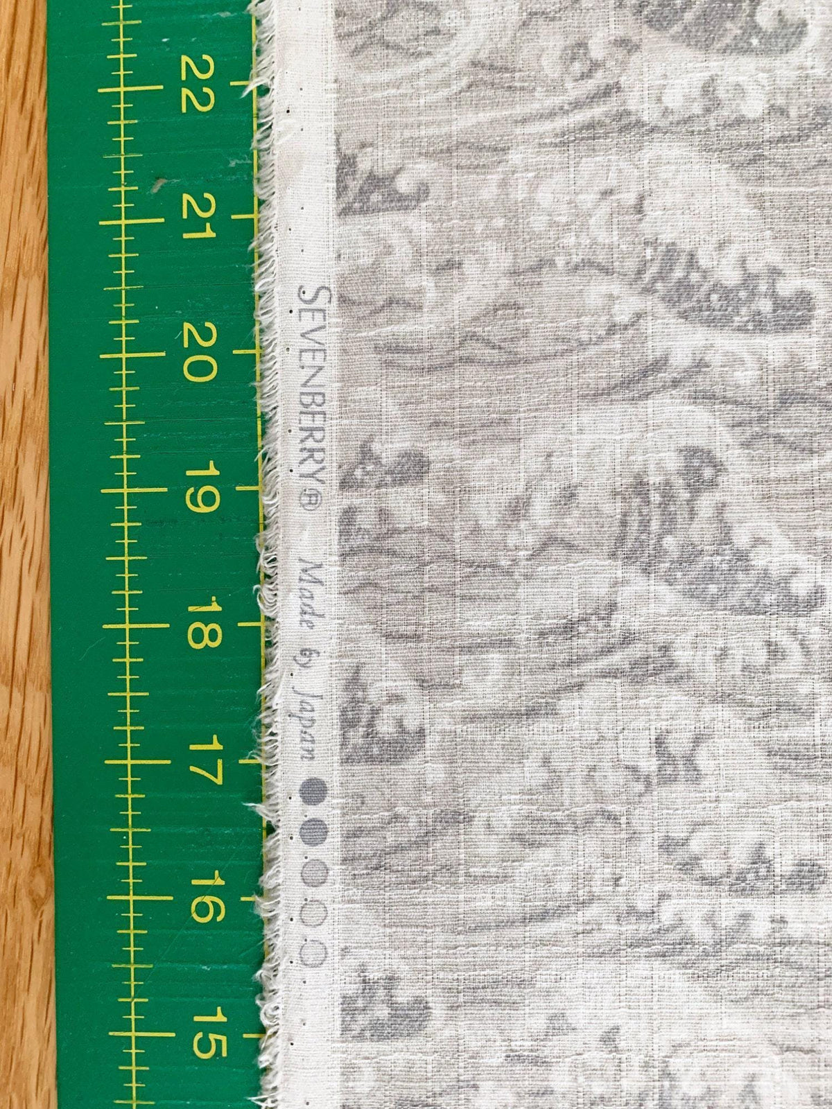 Sevenberry - Ocean Waves Cotton Dobby - Light Gray