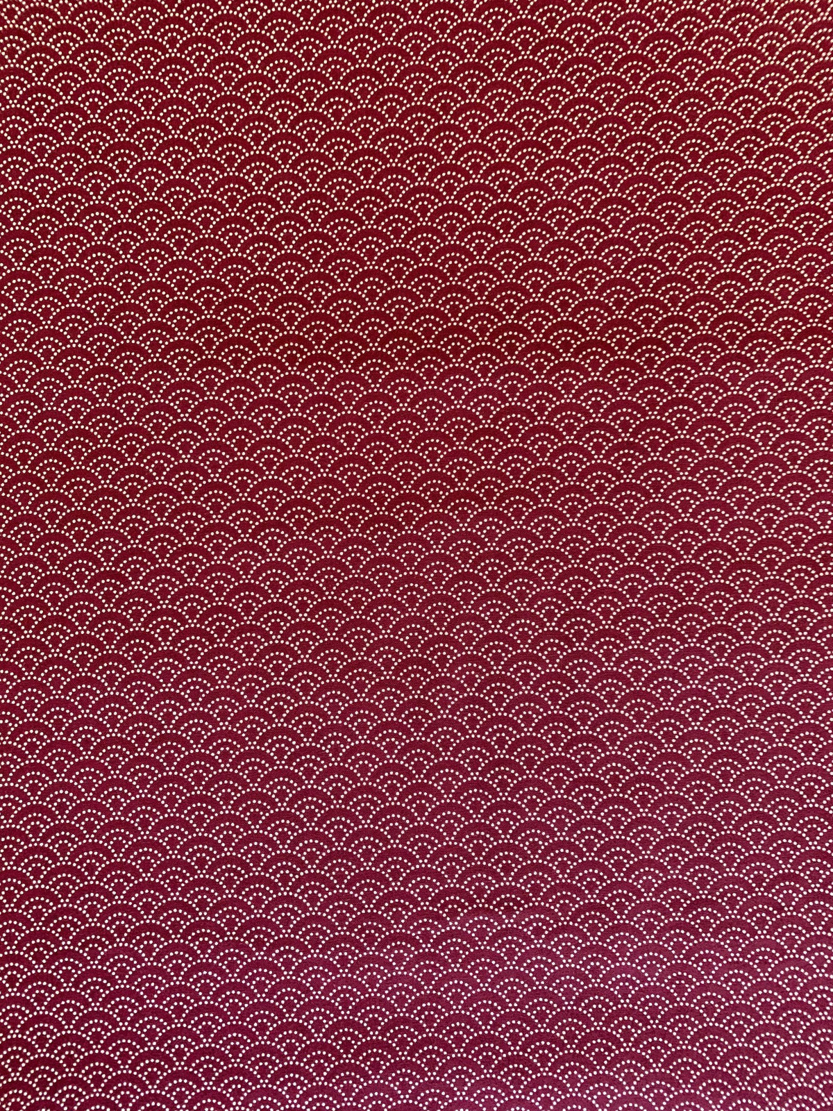 Sevenberry - Dotted Waves Cotton Fabric - Cherry Red