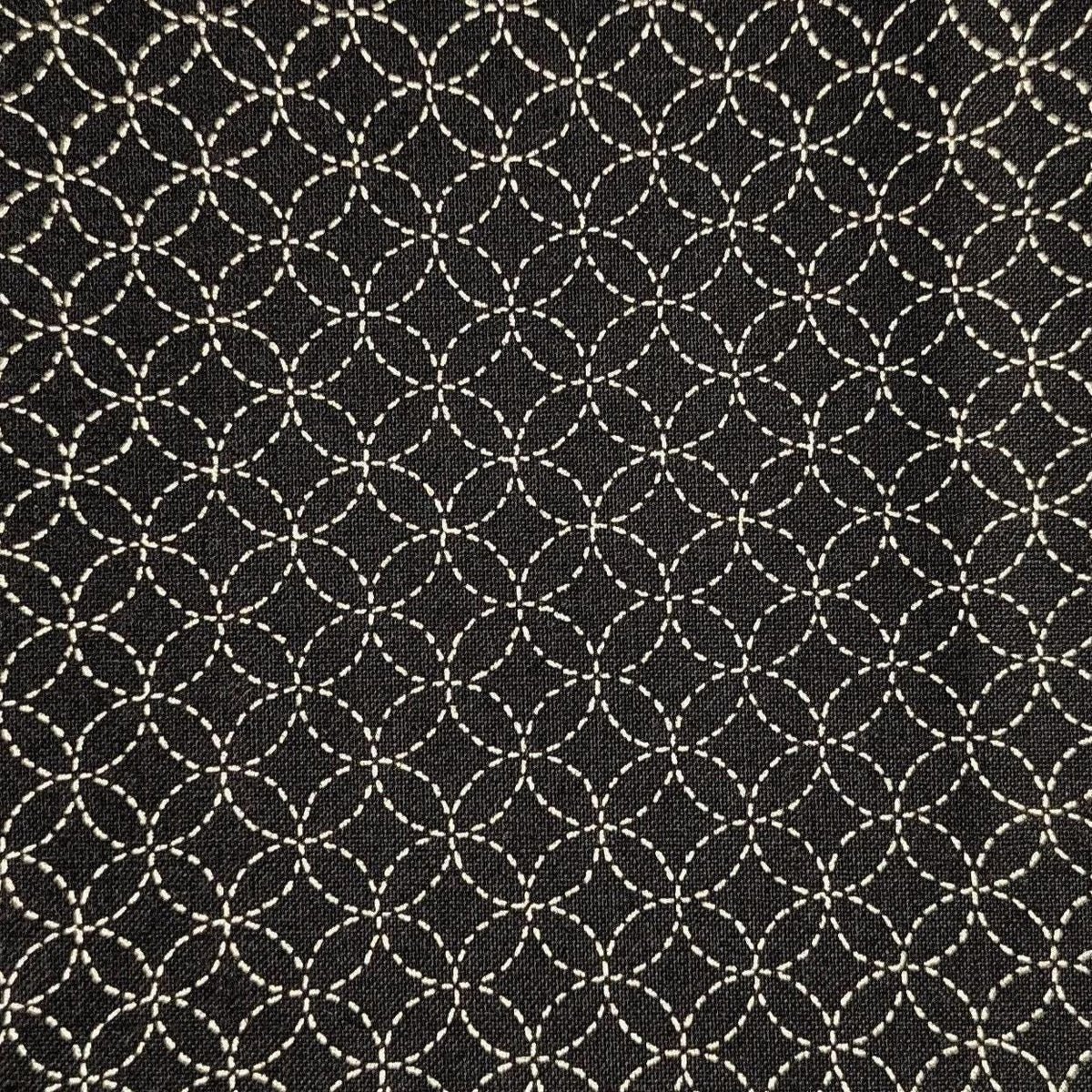 Sevenberry - Small Shippo Cotton Fabric - Black