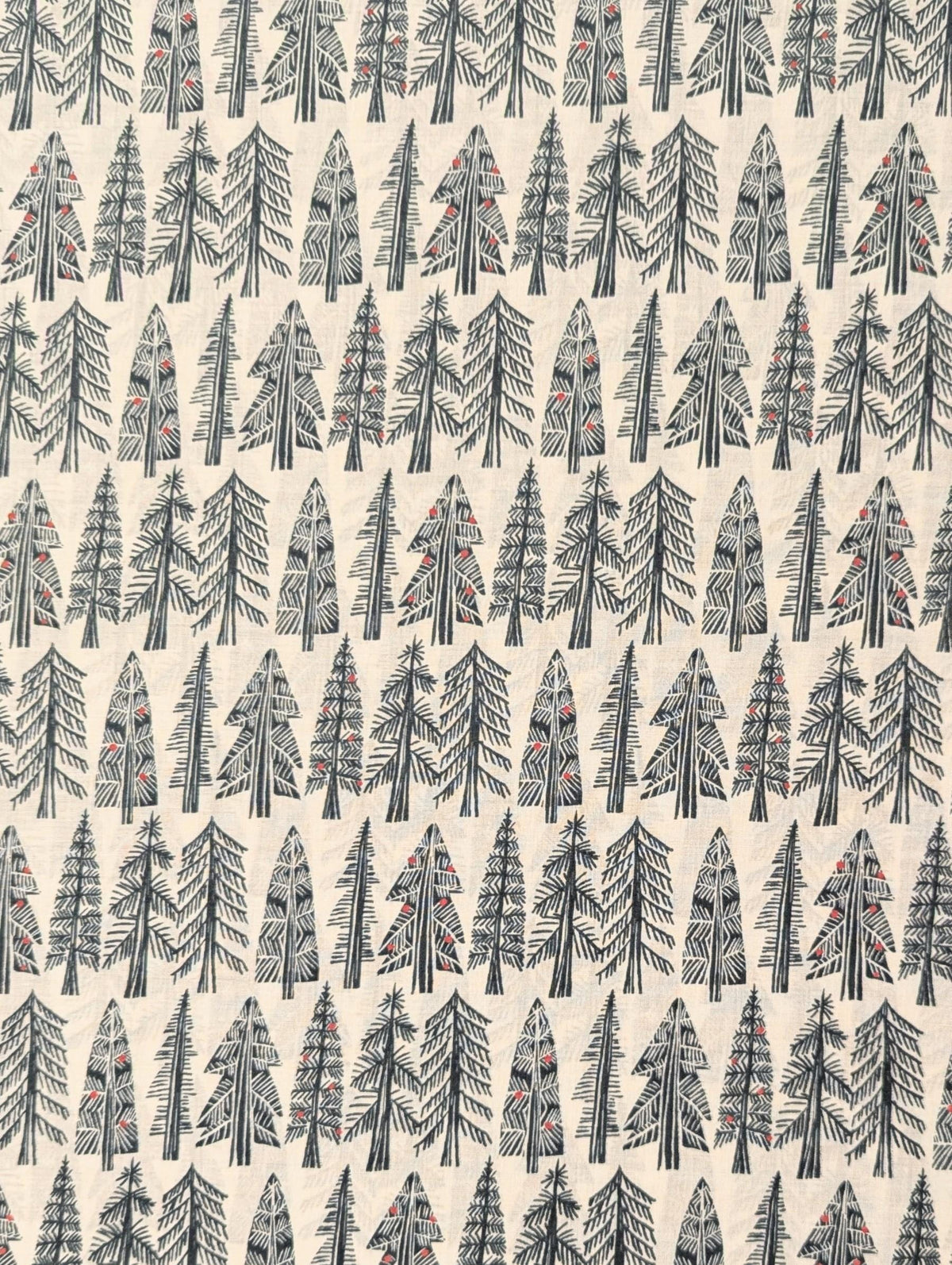 Hokkoh - Holiday Forest Cotton Lawn - White