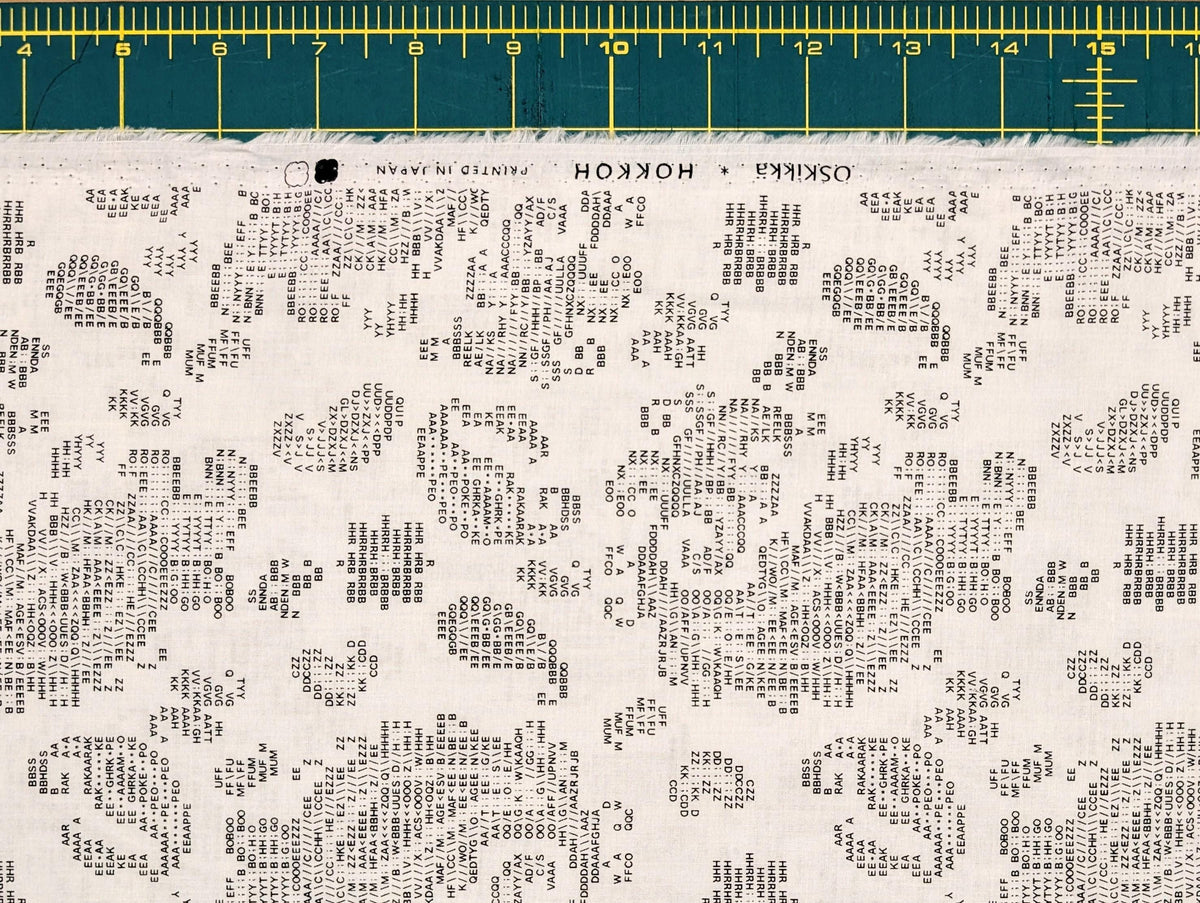 Hokkoh - Coded Paisley Cotton Lawn - White