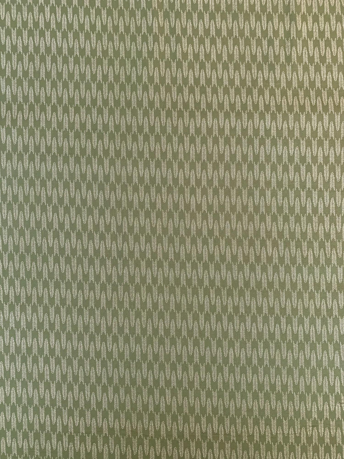 Sevenberry Zigzag Yabane arrows Japanese cotton fabric 88222-6-1 green beige