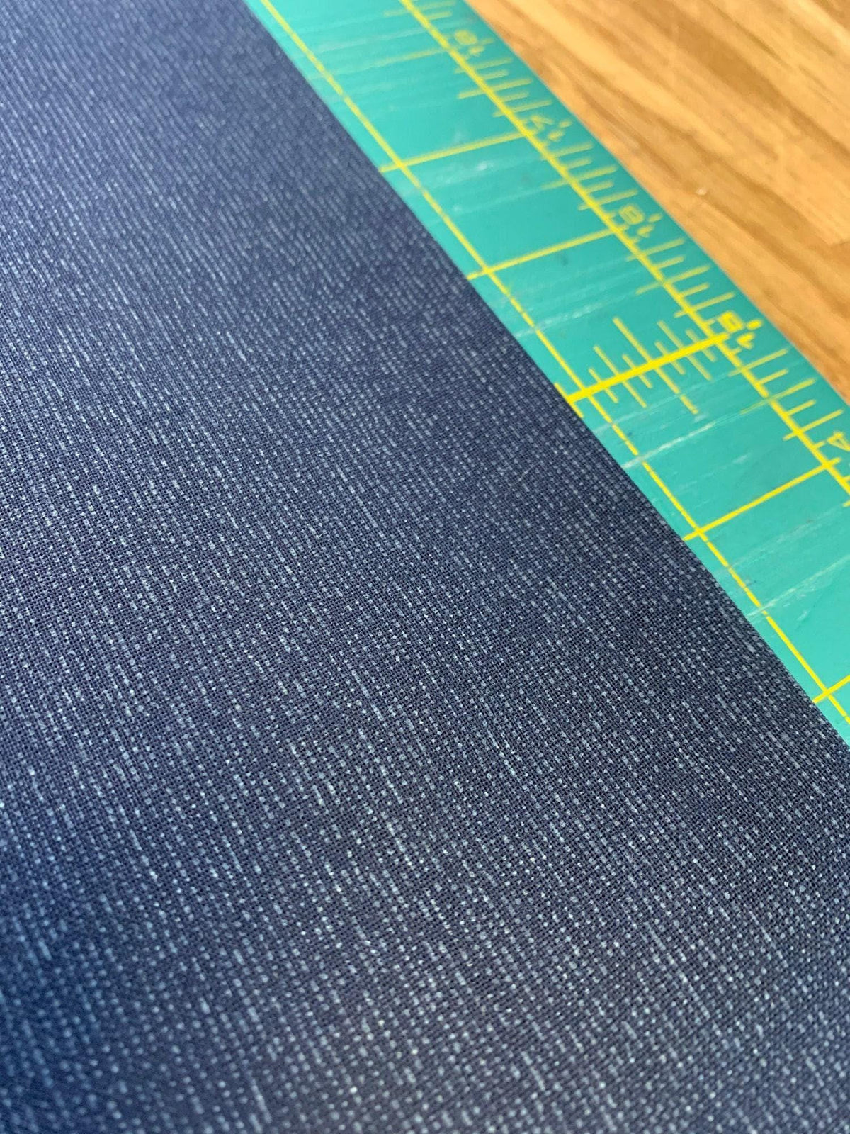 Cosmo - Rustic Pinstripe Quilt Cotton - Navy Blue Gray