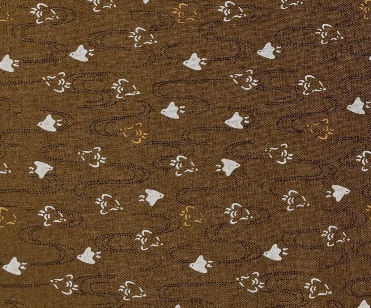 Sevenberry - Chidori Cotton Fabric - Brown