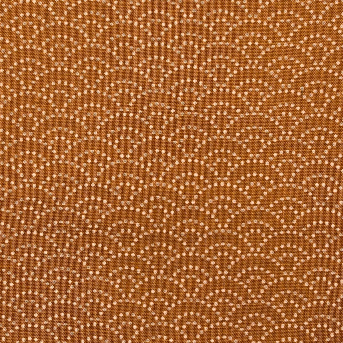 Sevenberry Dotted Waves Japanese cotton fabric 88222-3-2 beige & orange