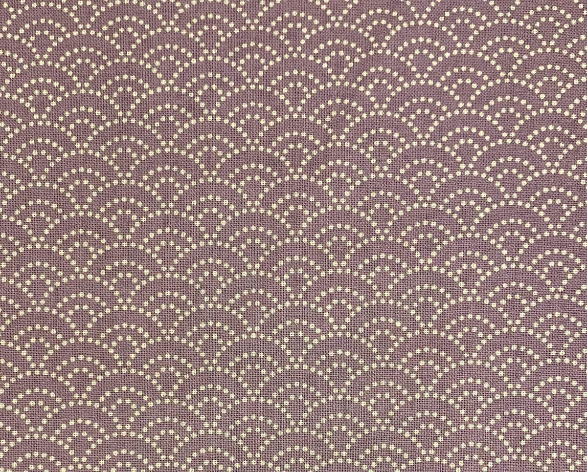Sevenberry - Dotted Waves Cotton Fabric - Lavender Purple