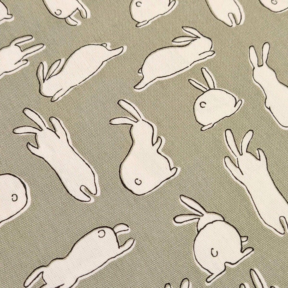 Hishiei - White Rabbits Cotton Oxford - Green