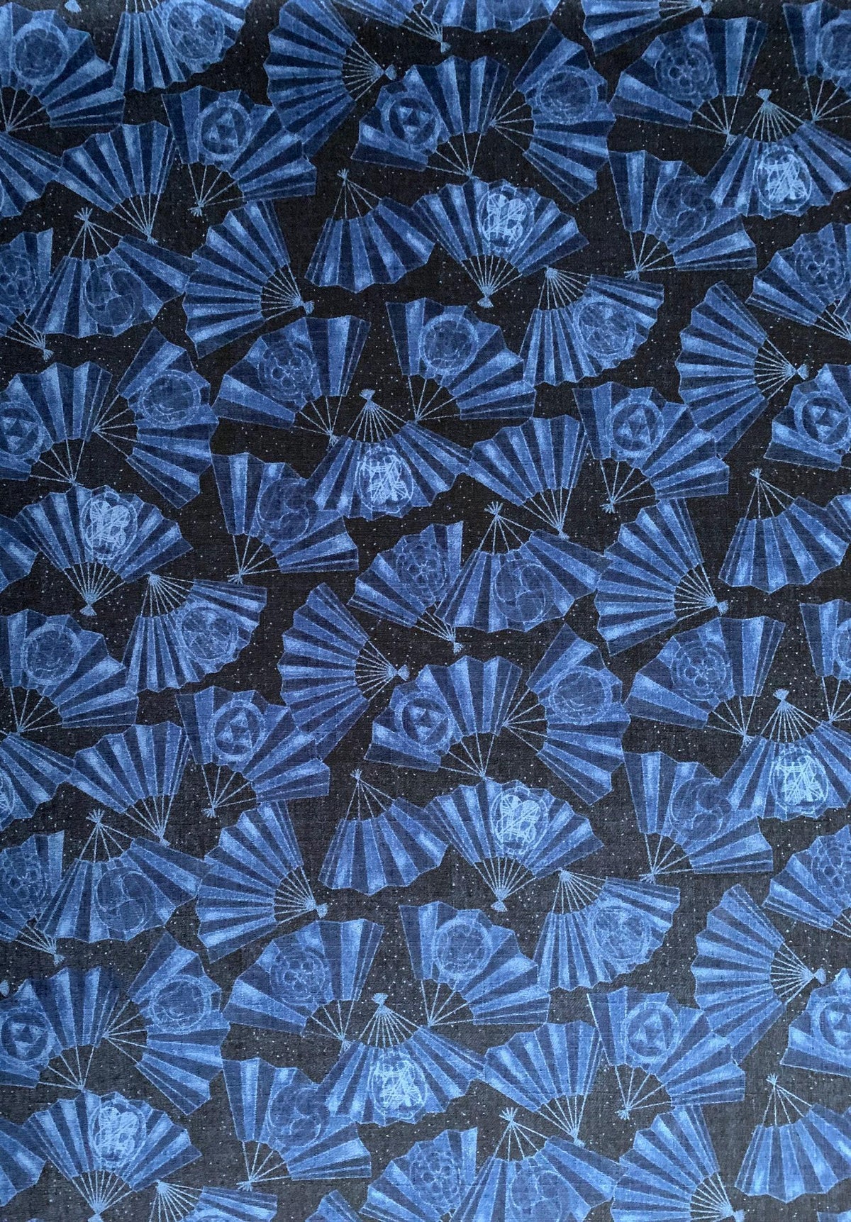 Sevenberry - Fans Cotton Dobby - Dark Blue