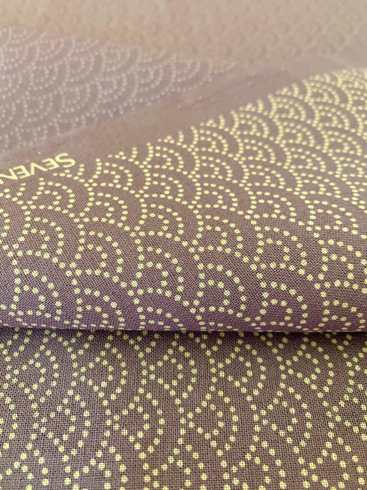 Sevenberry - Dotted Waves Cotton Fabric - Lavender Purple