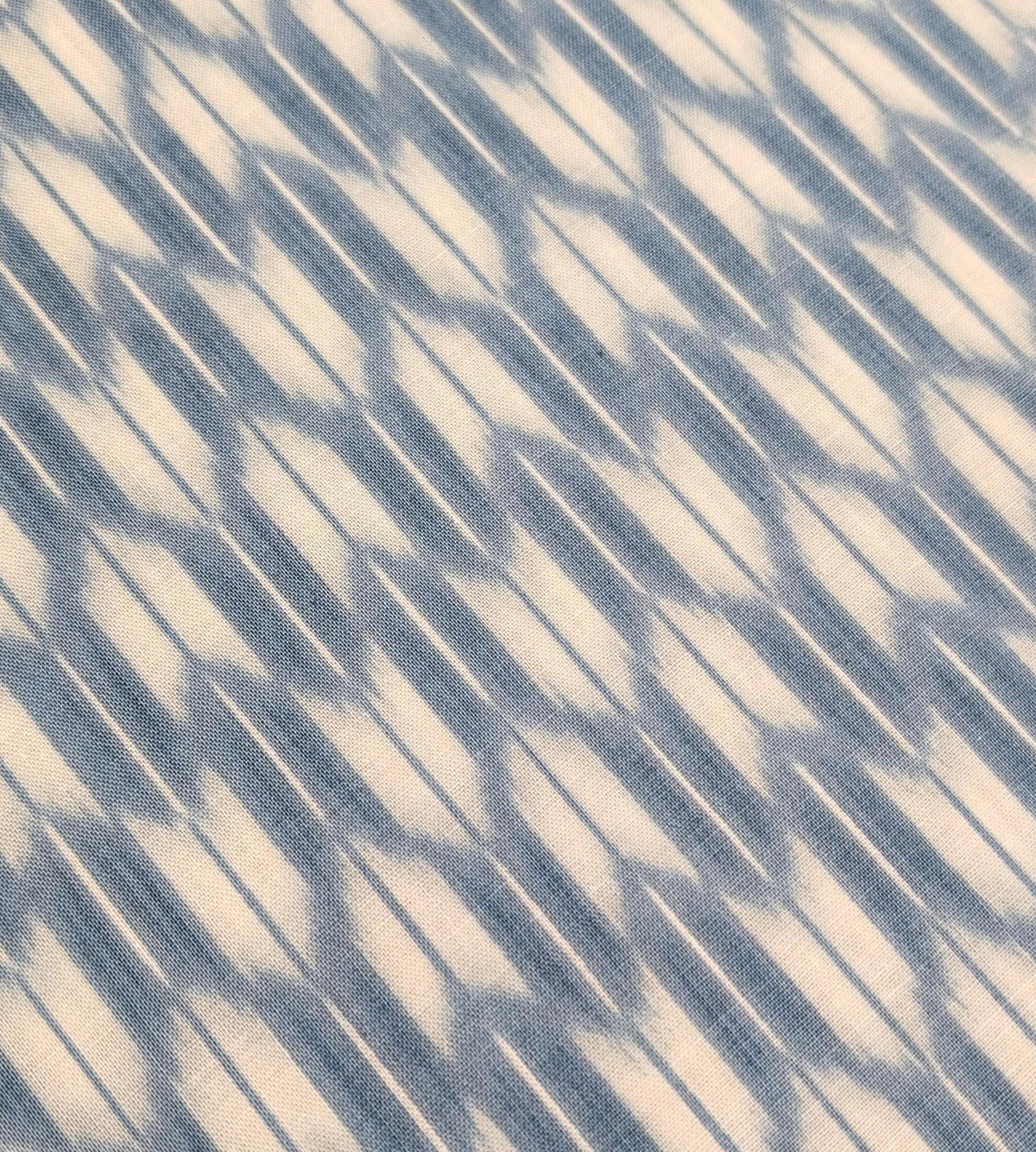 Sevenberry - Arrow Printed Shibori-Style Collection Cotton Fabric - Light Blue