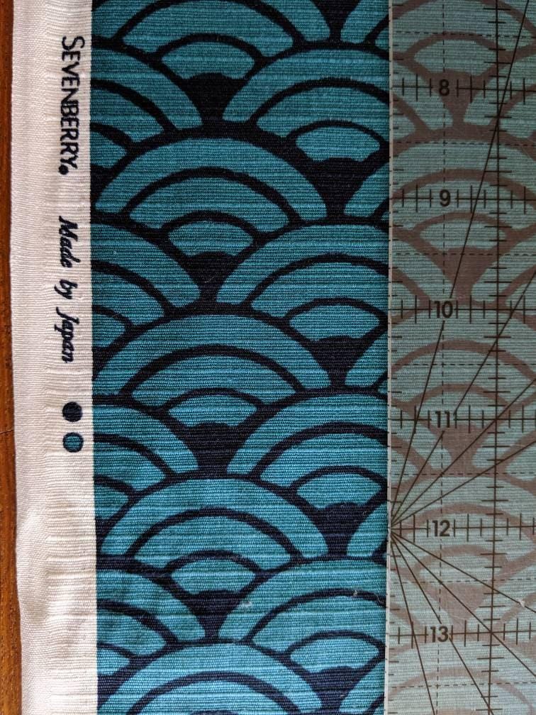 Sevenberry - Waves Cotton Dobby - Teal Navy