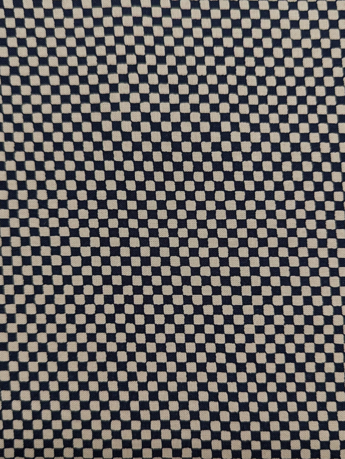 Ichimatsu Checkerboard Sevenberry Japanese cotton fabric 88222-4-4 blue