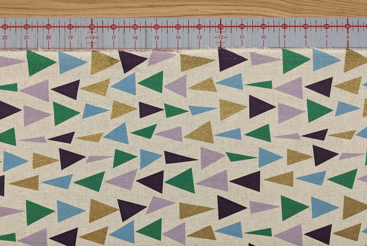 Orimono Imports - Glittering Triangle Cotton Oxford Canvas - Multicolor