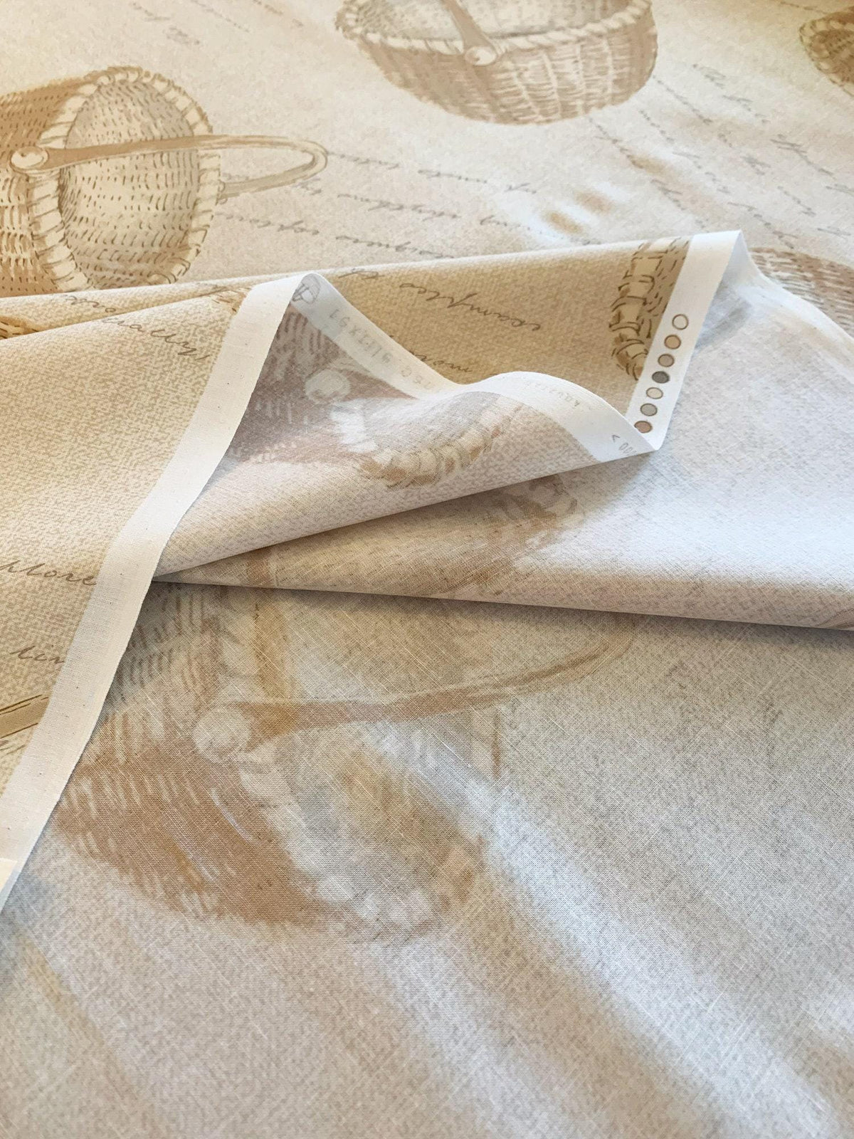 Textile Pantry - Junko Matsuda Baskets Cotton Taupe - Tan