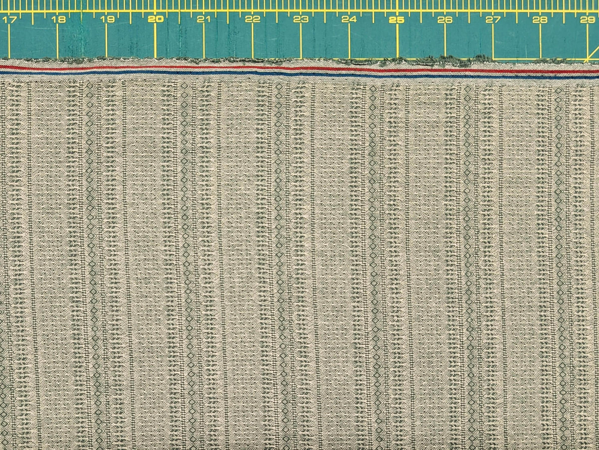 Textile Pantry - Junko Matsuda Yarn Dyed Textured Cotton Fabric - Light Green