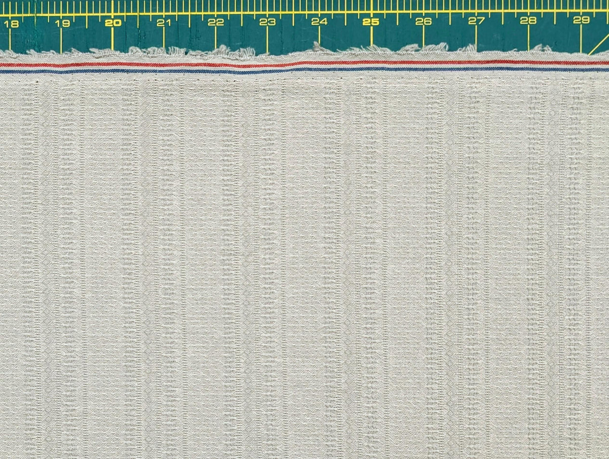 Textile Pantry - Junko Matsuda Yarn Dyed Textured Cotton Fabric - Pale Blue
