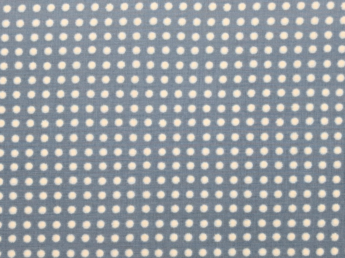 Sevenberry - Polka Dot Printed Shibori-Style Collection Cotton Fabric - Light Blue