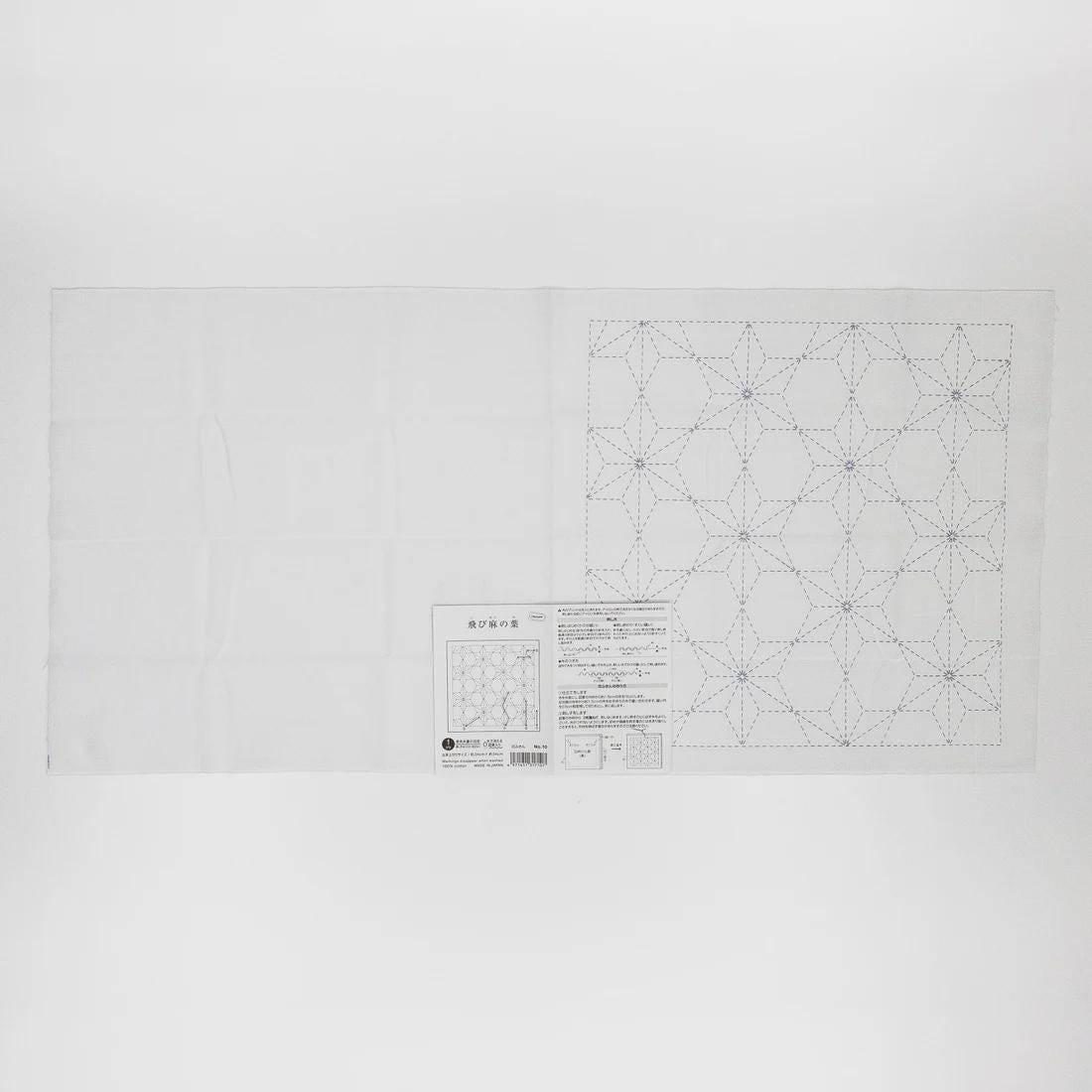 Olympus - Tobi Asa-no-ha Cotton Sashiko Sampler Cloth - White