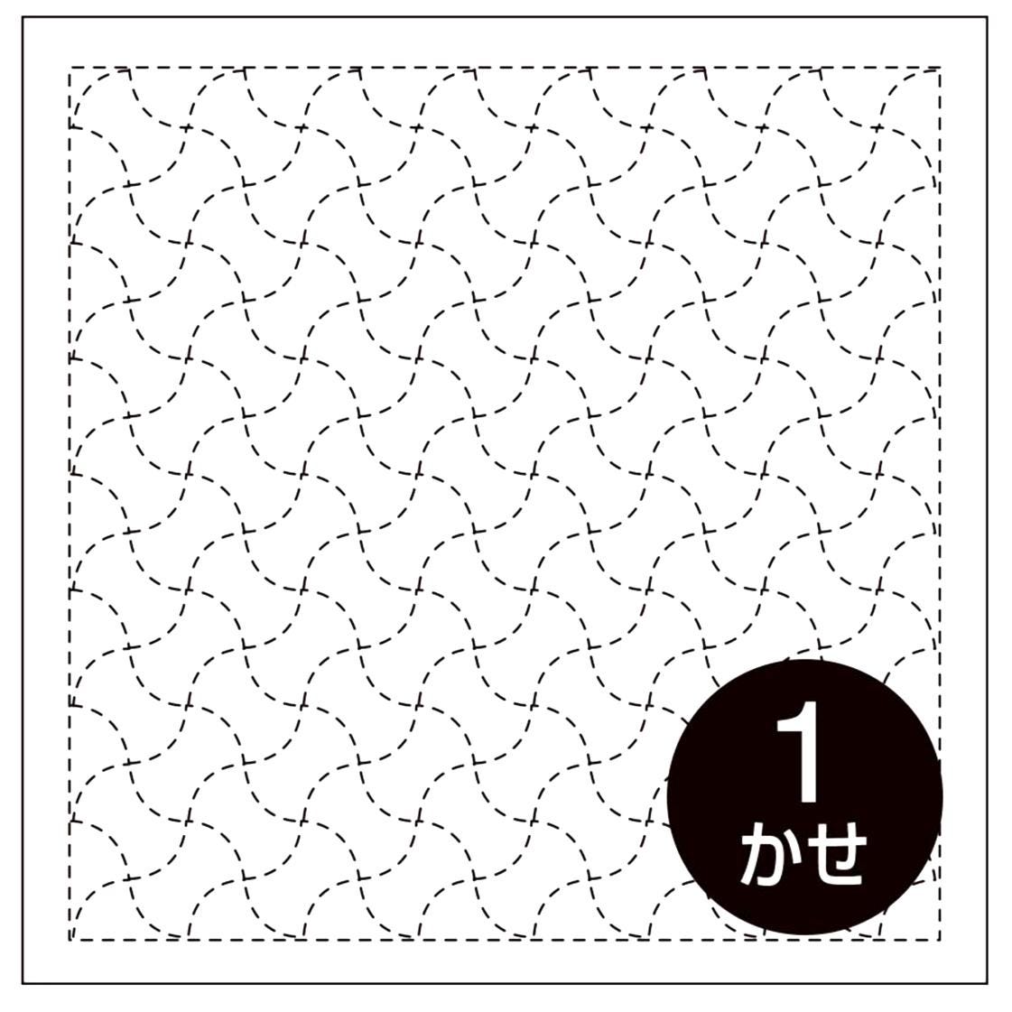 Olympus - Fundo Tsunagi Cotton Sashiko Sampler Cloth - White