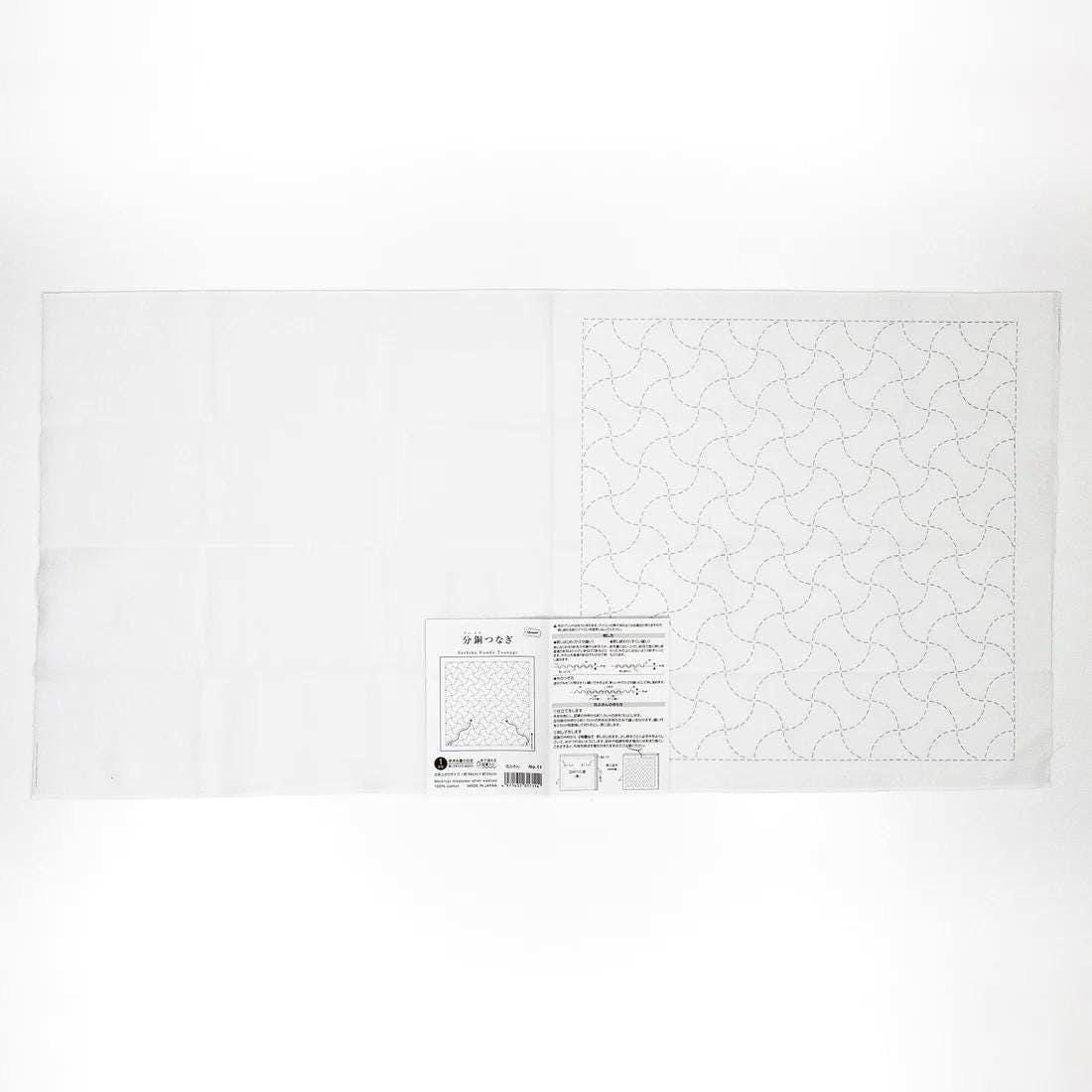 Olympus - Fundo Tsunagi Cotton Sashiko Sampler Cloth - White