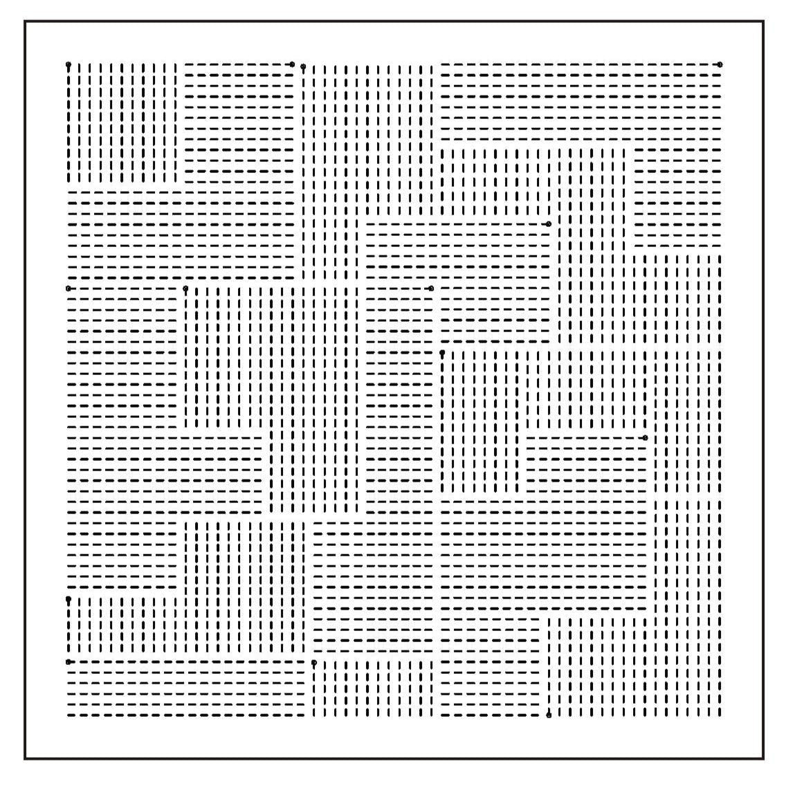 Olympus - Block Cotton Sashiko Sampler Cloth Ayufish Collection - White