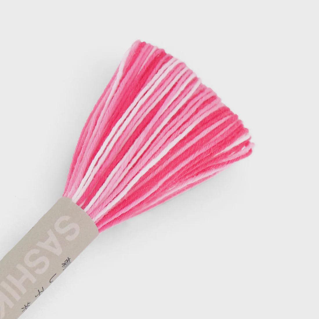 NEW Olympus - #58 Bright Variegated Pink Japanese Cotton Sashiko thread 20 meter skein