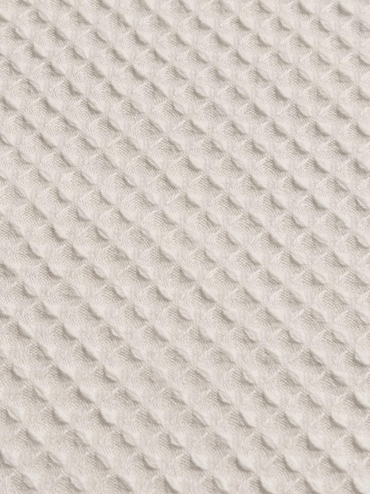 NEW Non-Sretch Japanese Cotton Woven Waffle Fabric - White - Half Yard H-5000-1