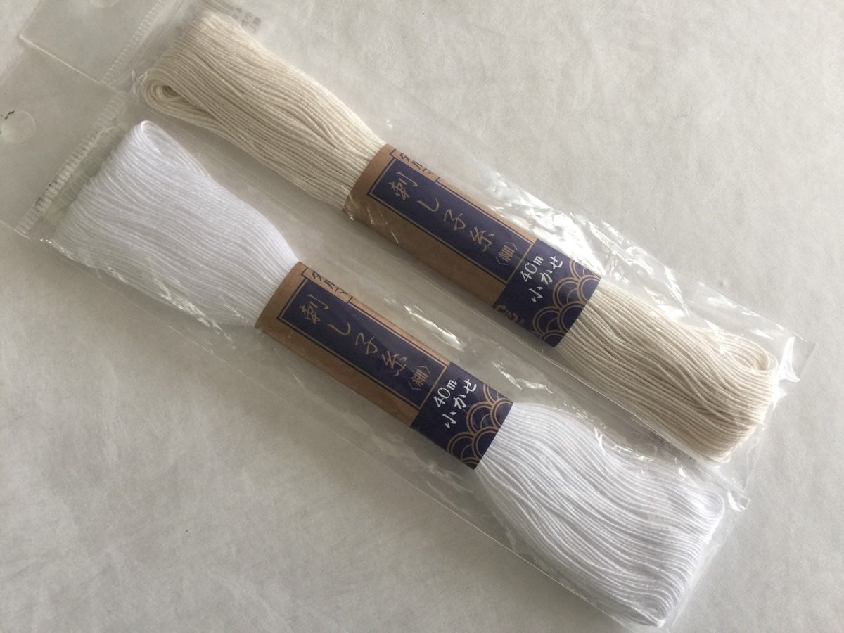 Yokota - Cotton Sashiko Thread 40m Skein - #1 White