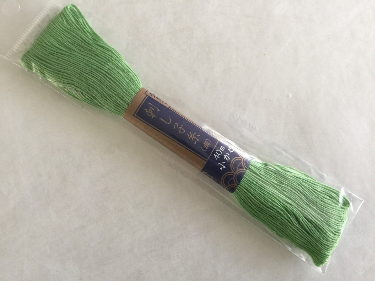 Yokota - Cotton Sashiko Thread 40m Skein - #12 Light Green