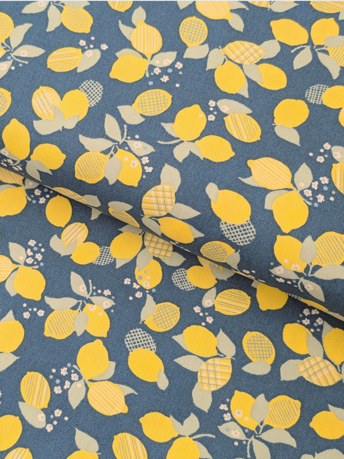 Koizumi - Lemon Bunches Cotton Oxford Fabric - Teal
