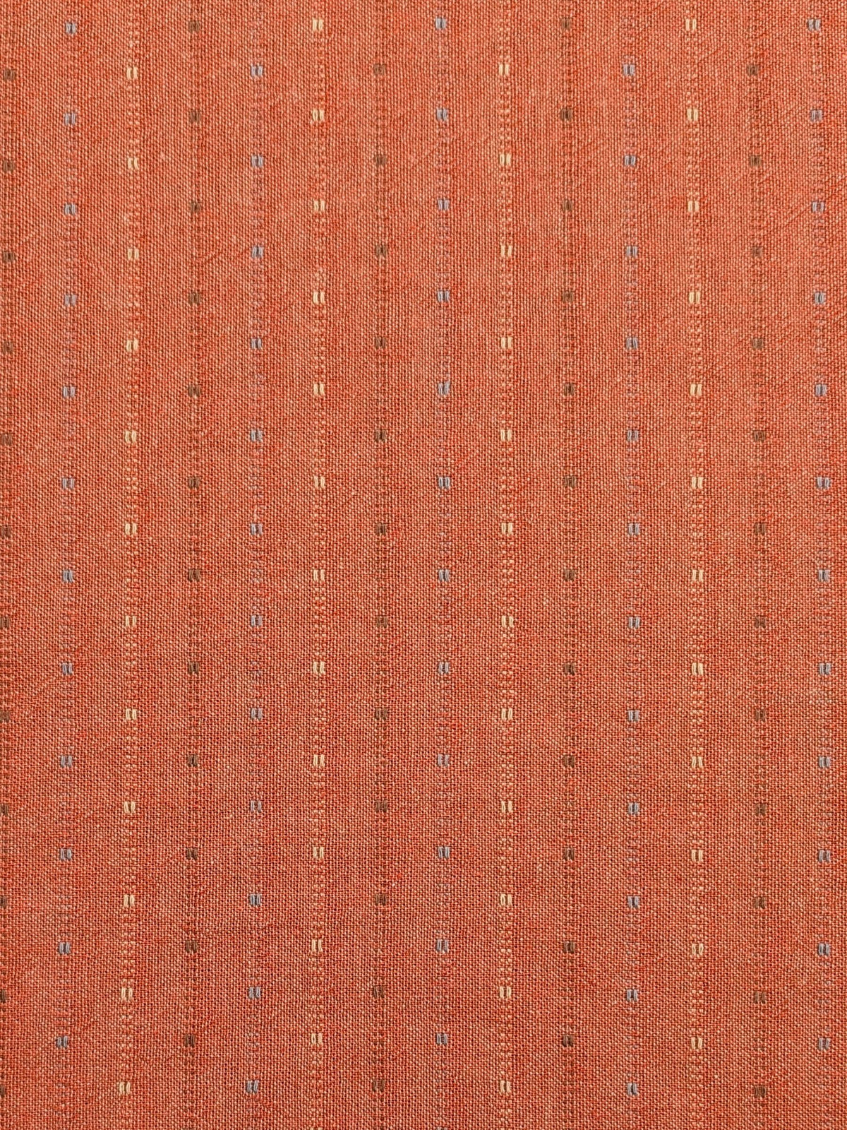Textile Pantry - Lined Yarn Dyed Cotton Taupe Fabric - Red