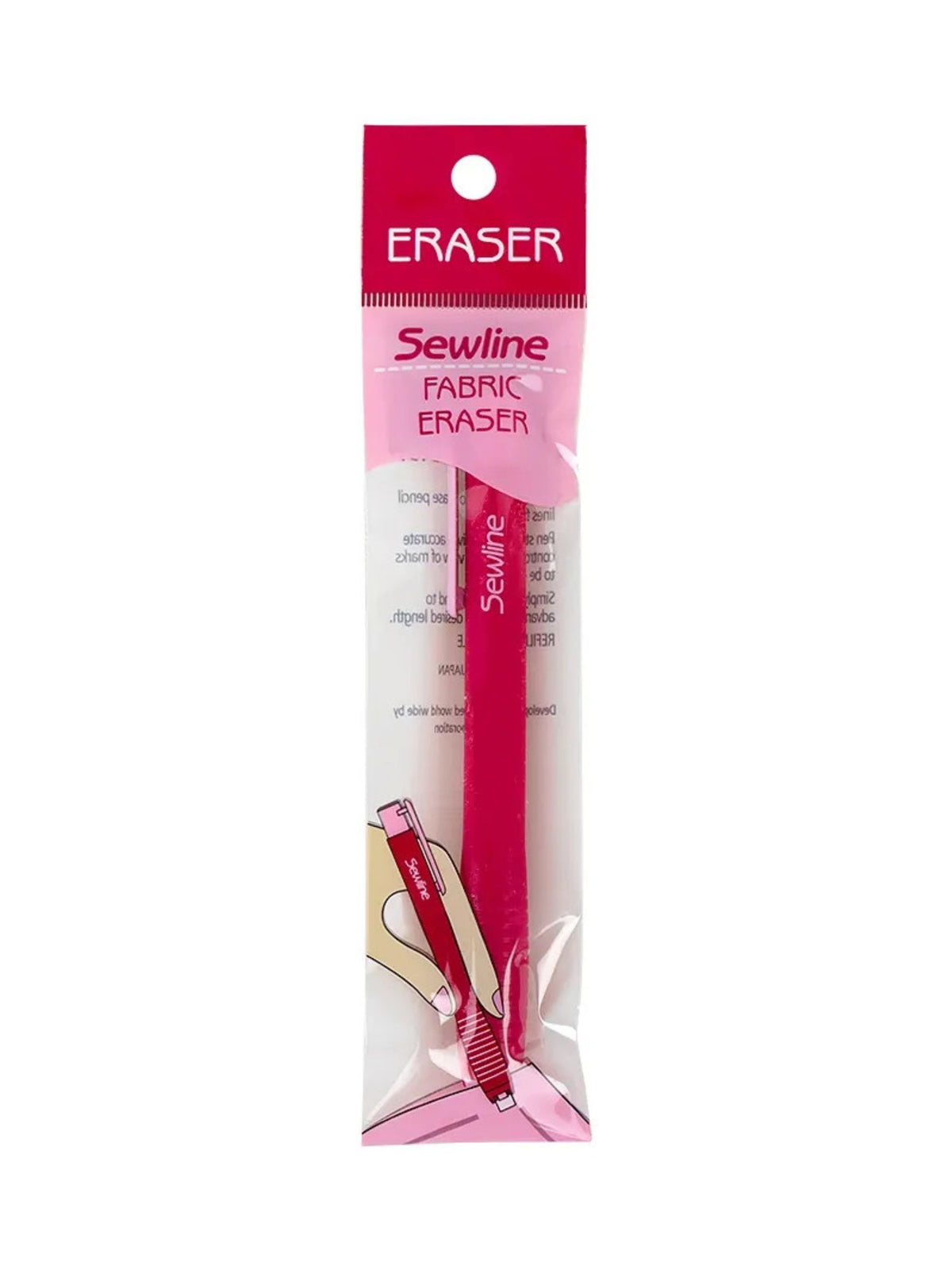 Sewline fabric eraser packaging on a white background